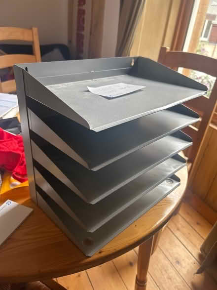 Photo of free Metal paper organiser (can attach to wall) (Canonmills EH3) #1