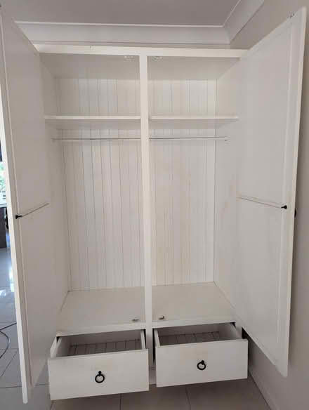 Photo of free White wardrobe with two drawers (Castle Hill) #2