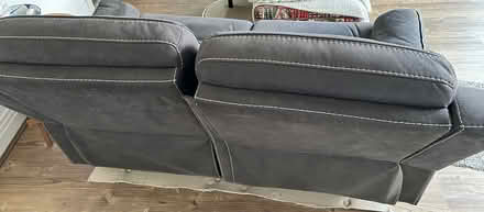 Photo of free Black 2 Seater Manual Recliner Sofa (Wallingford OX10) #3