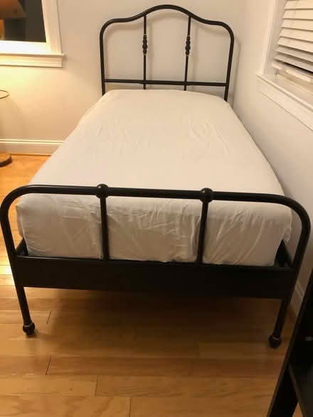 Photo of free Black Twin Bed Frame (Montgomery Village) #2