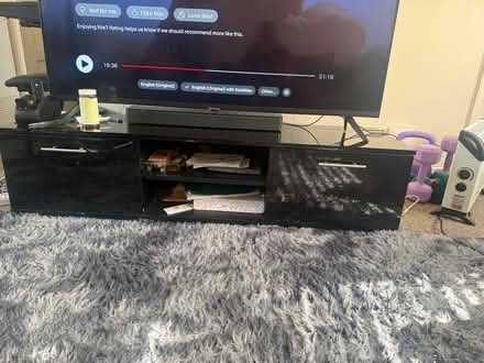 Photo of free 65” Black TV Stand (Town Furze OX3) #1