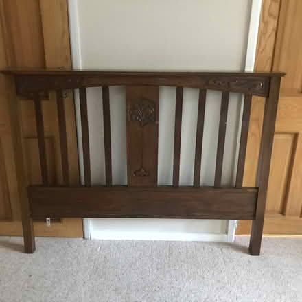 Photo of free antique wooden headboard art nouveau (Sockbridge CA10) #1