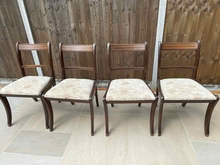 Photo of free 4 mahogany dining chairs (Fareham PO16) #1