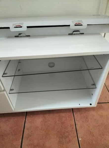 Photo of free White gloss TV/media unit (Washington NE37) #2