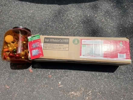 Photo of free Christmas tree & decorations (Livingston) #3