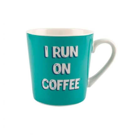 Photo of Tesco I run on coffee large Mug (Putnoe MK41) #1