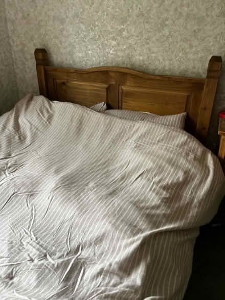 Photo of free Wooden double bed + mattress (Borrowdale CA12) #1