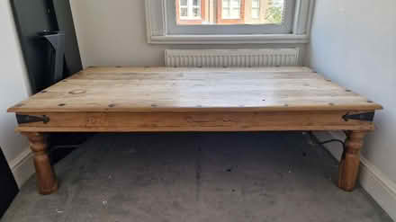 Photo of free Large solid wood coffee table (Colliers Wood, SW19) #1