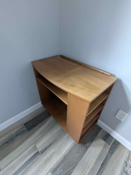 Photo of free Wood office cart on wheels (Revere) #2