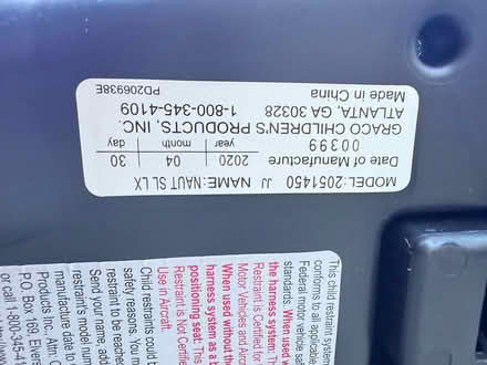 Photo of free Graco Naut SL LX car seat (Redwood City) #2