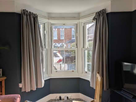 Photo of free Grey curtains (Waverley Estate GU9) #1