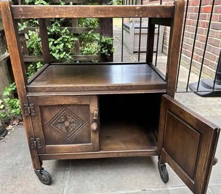 Photo of free Tea trolley with cupboard (Bisley, surrey) #2
