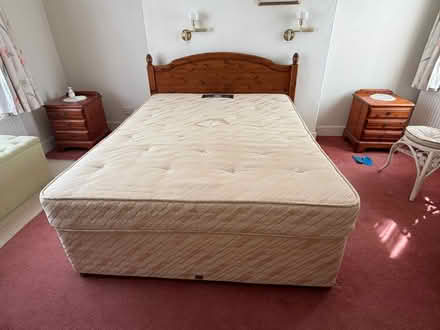 Photo of free King size bed and headboard (Llandeilo SA19) #1