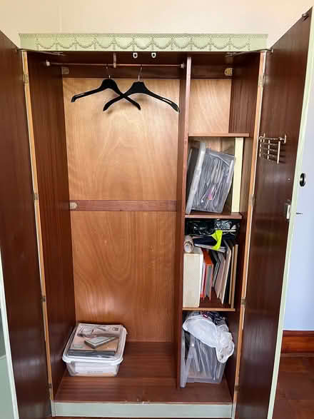 Photo of free Double wardrobe painted green (Coleford) #3