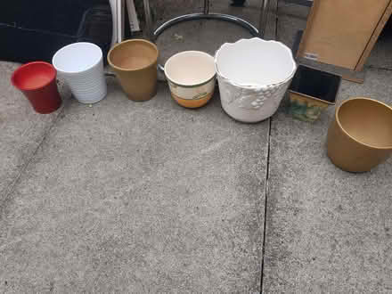 Photo of free Set of mixed flower pots (Timperley WA15) #1