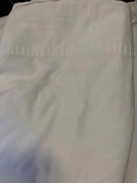 Photo of free Queen cotton flat sheet, white (L5L 5P5) #1