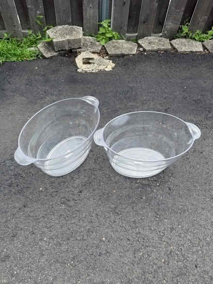 Photo of free Plastic clear tubs (Red Bank) #1