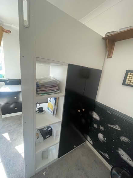 Photo of free IKEA småstad high sleeper bed wardrobe and desk (Malvern WR14) #3