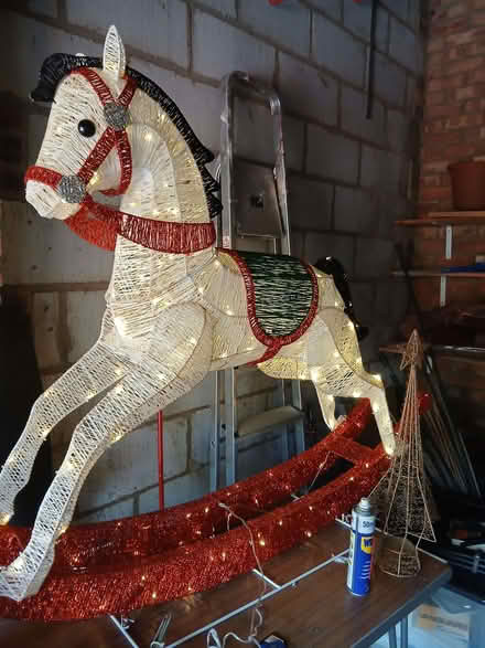 Photo of free Christmas light up rocking horse decoration (Walton HP21) #1