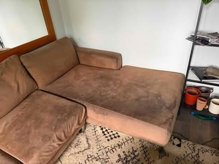 Photo of free Moleskin sofa (Belsize Park NW3) #2