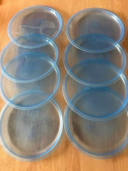 Photo of free 8 x 8” plastic plates (Ashford, Surrey TW15) #1