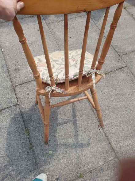 Photo of free Set of 4 wooden dining chairs (Timperley WA15) #3