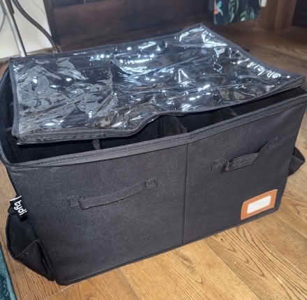 Photo of free Tydi 2 Pack Shoe Storage Box Organiser for Closet - Black (Clark's Green RH5) #1