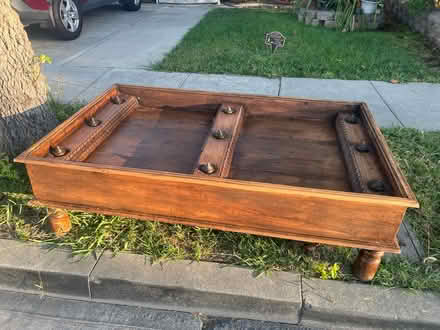 Photo of free Wood coffee table (Hawthorne) #1