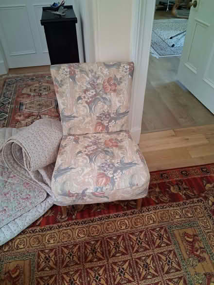Photo of free Nursing chair and very large throw. (Bridge of Allan FK9) #1