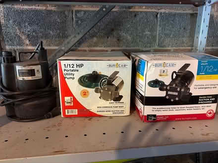 Photo of free Sump pump and utility pumps (Ellesmere and Orton Park) #1