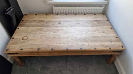 Photo of free Large solid wood coffee table (Colliers Wood, SW19) #2