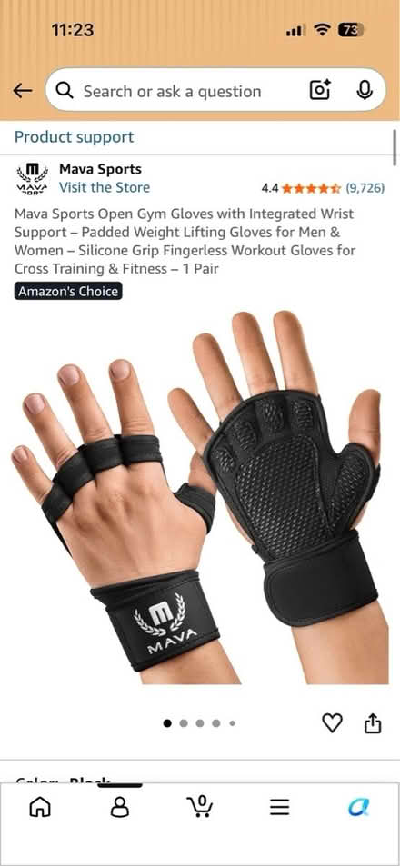 Photo of free Workout gloves (Evanston (Green Bay & Emerson)) #3