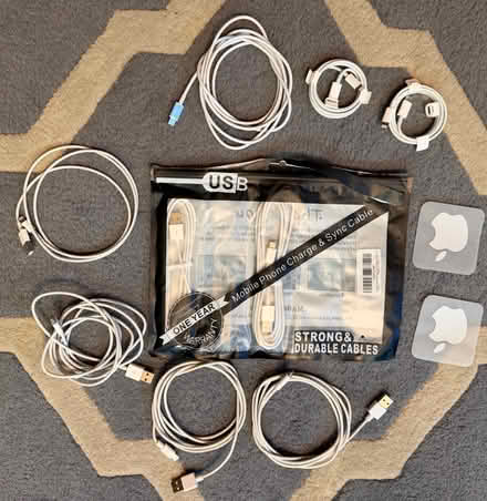 Photo of free Apple iPhone lighting cables (Derbyshire Dr & Robindell Way) #1