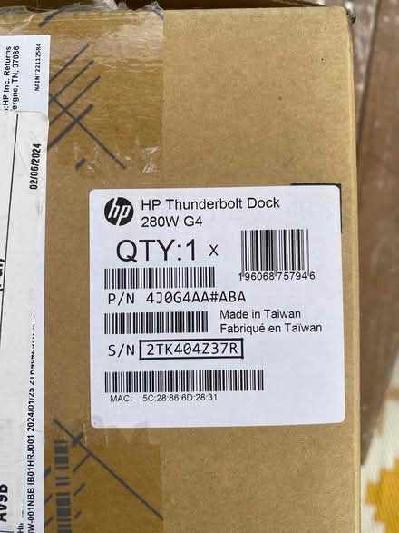 Photo of free HP Thunderbolt Dock 280W G4 (Pleasant Hill) #3