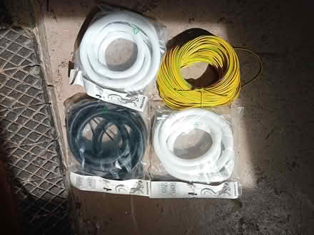 Photo of free IKEA cable tidy x 3 plus reel of earth sleeving (Moorfields BA2) #1