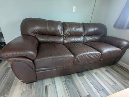 Photo of free Comfy brown sofa (Revere) #1