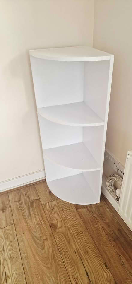 Photo of free White Corner bookshelf (Sundridge Park) #2
