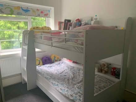 Photo of free White Shelved Bunk bed (Highgate N6) #1