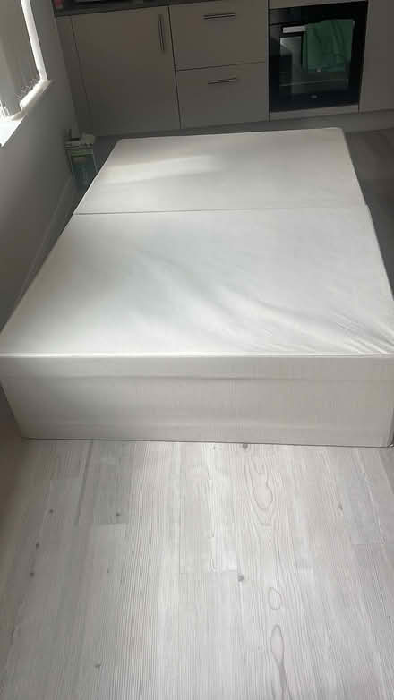 Photo of free Small Double Bed Base with Wheels (Chapman apartment Ig110al) #1