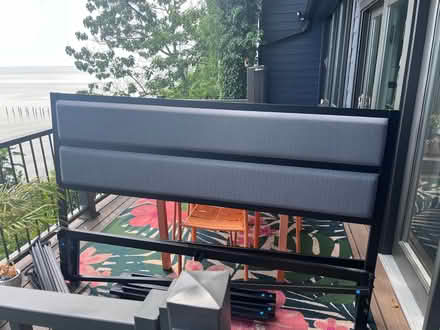 Photo of free King Metal bed frame with headboard (Chesapeake Beach, MD) #2