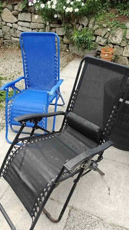 Photo of free 2 Folding Garden Reclining Chairs (Carbis Bay TR26) #2