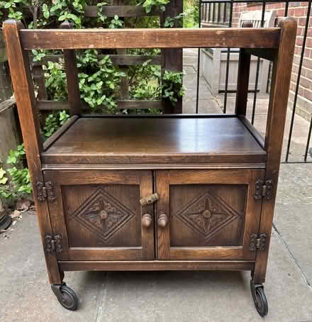 Photo of free Tea trolley with cupboard (Bisley, surrey) #1