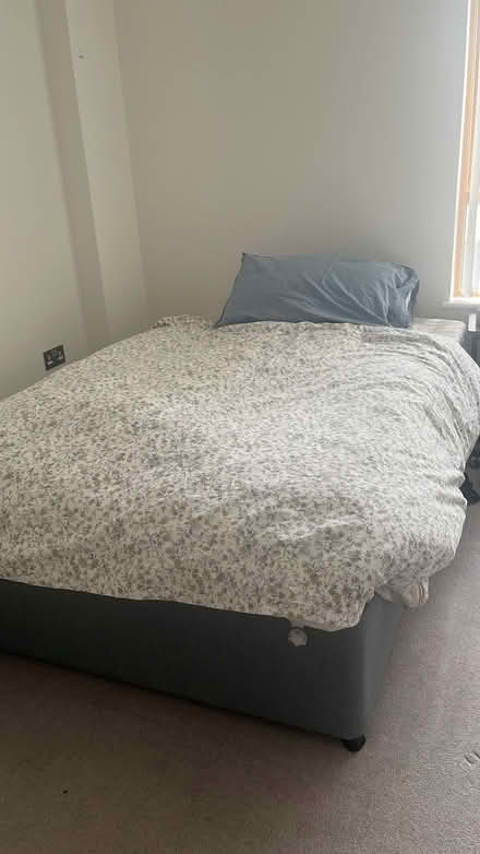 Photo of free Small Double Bed Base with Wheels (Chapman apartment Ig110al) #2