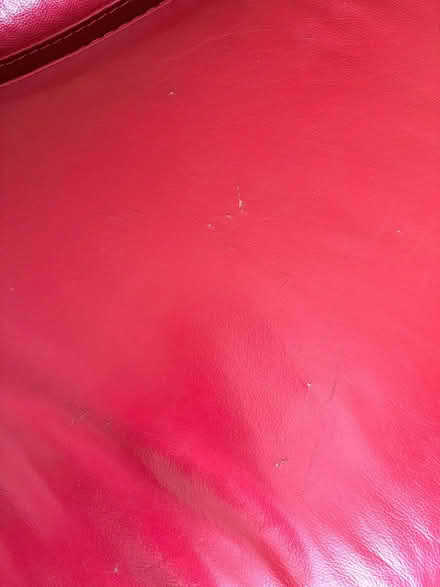Photo of free Red leather cuddle chair (Arbroath DD11) #2