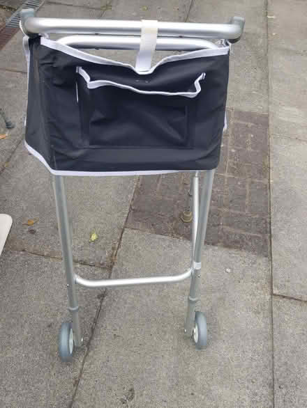 Photo of free Adjustable height walking frame with wheels and bag (Timperley WA15) #1