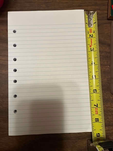 Photo of free 7-hole note paper (Los Altos) #1