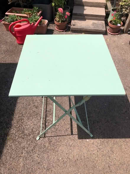 Photo of free Folding metal tables x5 (Barnard's Green WR14) #1