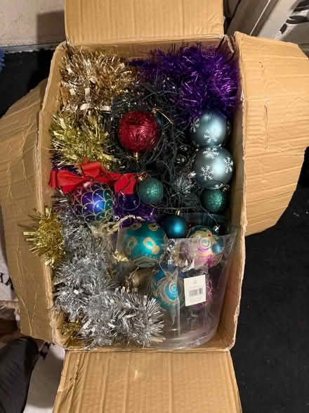 Photo of free Box of Christmas decorations (Heartsease Norwich NR7) #1