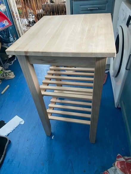 Photo of free Rubber wood kitchen trolley (M15 Hulme) #1
