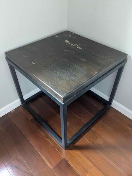Photo of free Square side table with metal legs (Revere) #1